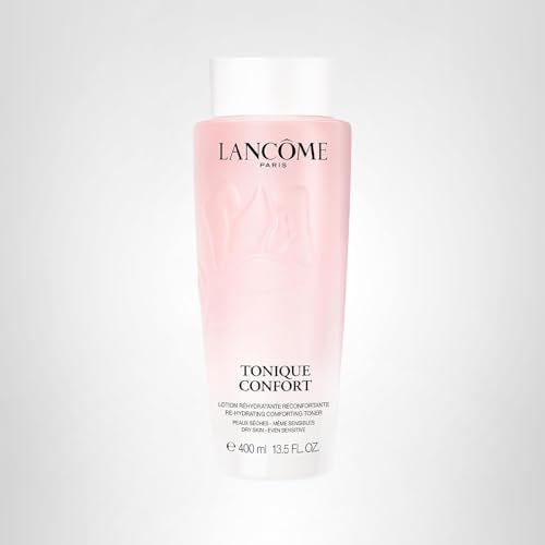 Lancôme Tonique Confort on a clean vanity ready for daily use.