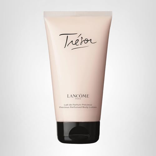 Lancôme Trésor scented body lotion fragrance bottle hints at day-to-evening scent layering