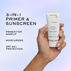 Lancôme UV Expert Defense SPF50 primer close-up with invisible, non-greasy finish