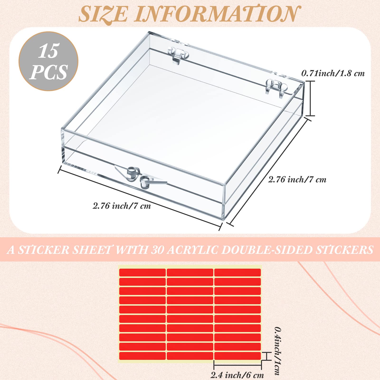 Landhoow acrylic-storage-organizer offers clear visibility for easy product selection.