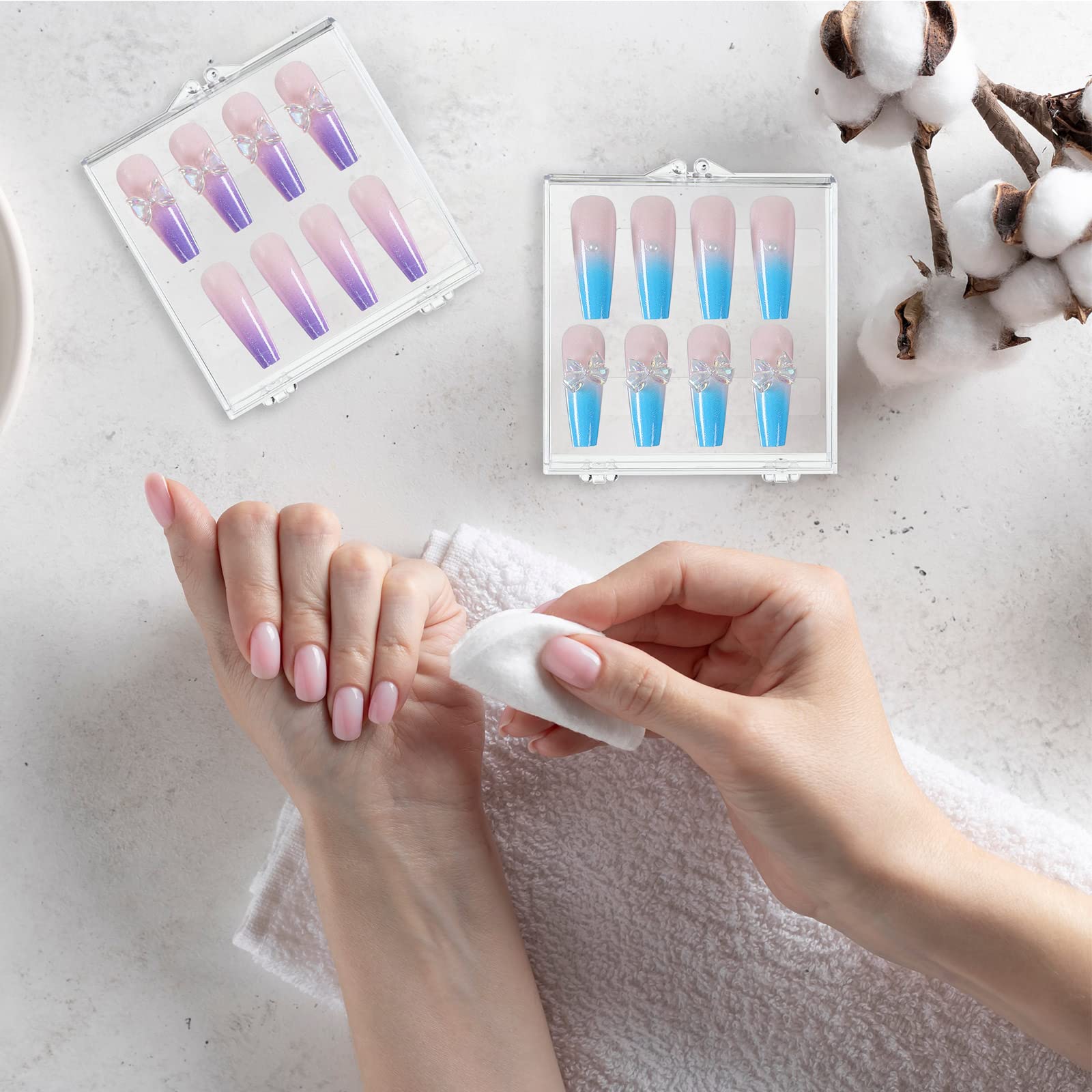 Landhoow portable-nail-storage easy to carry in bag for on-the-go nail changes.