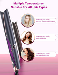 LANDOT ceramic-tourmaline plates provide smoother, frizz-free styling and moisture retention