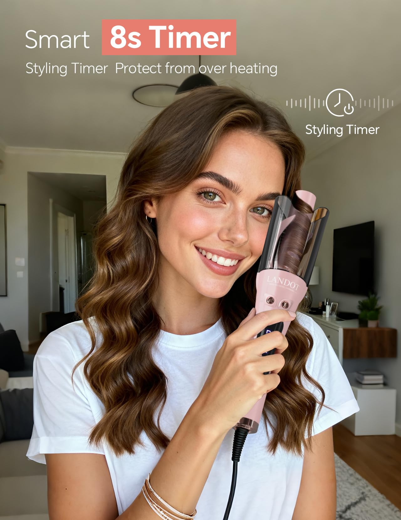 LANDOT blush pink design with cool-tip protection ensures comfortable handling.