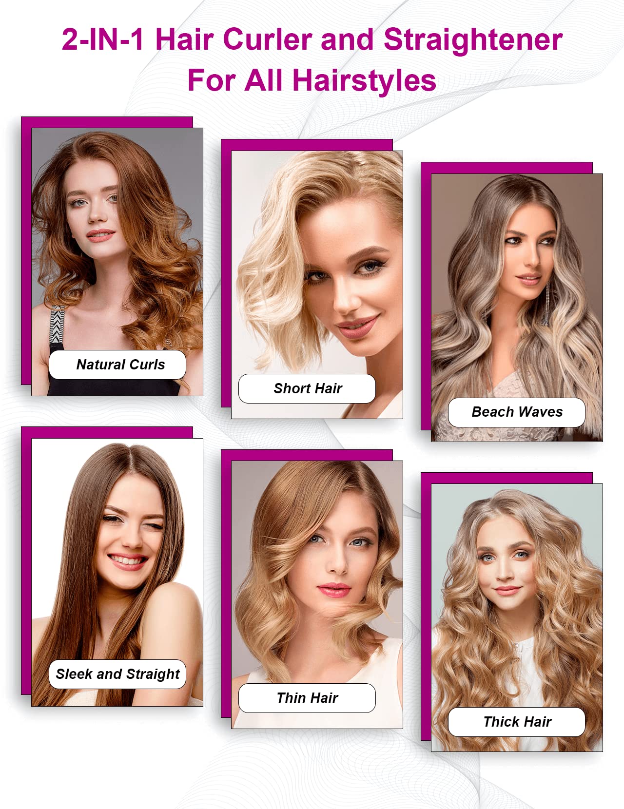 LANDOT professional-looking styling results at home with fast heat-up