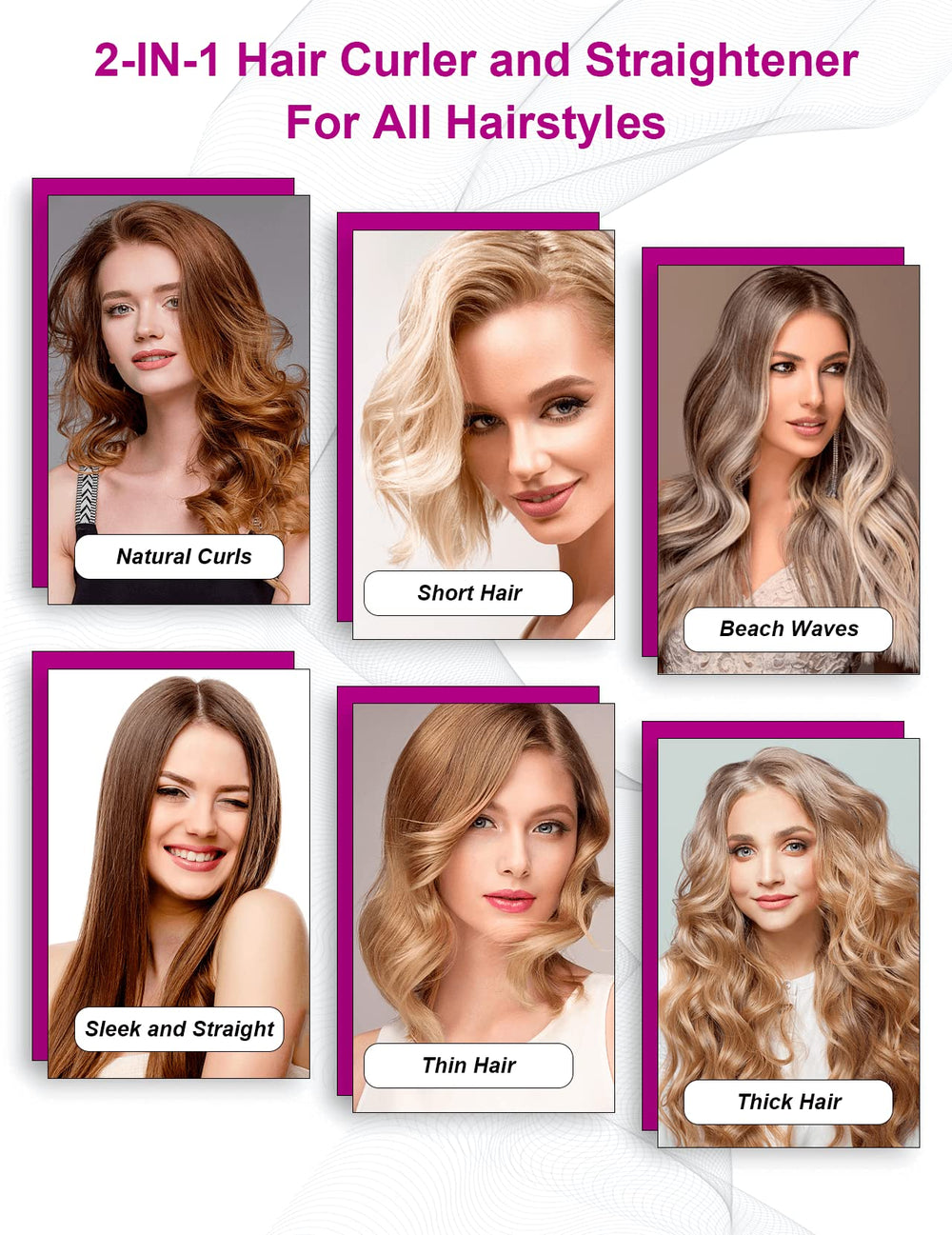 LANDOT professional-looking styling results at home with fast heat-up