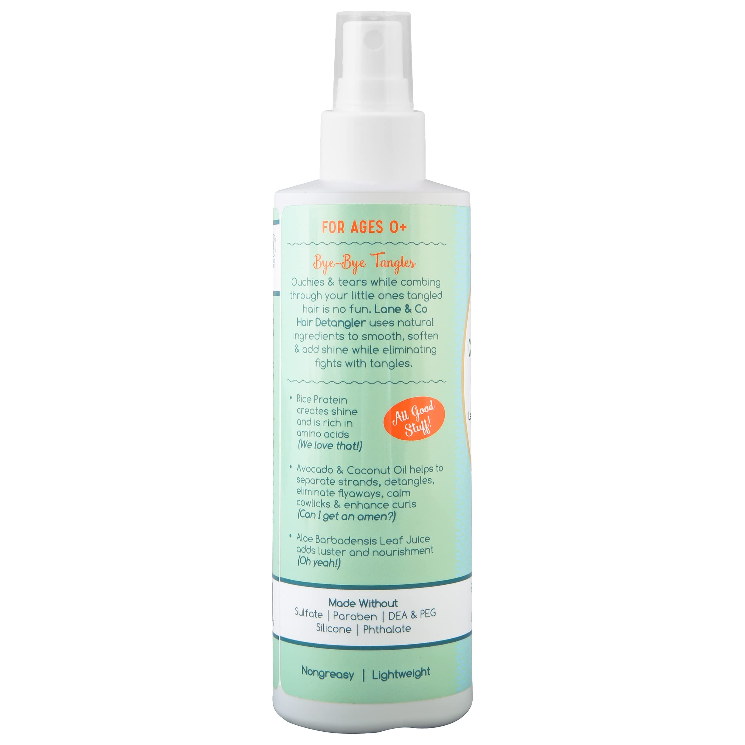 LANE & CO Conditioning Detangler Spray made-in-usa label signals safety and daily-use confidence.