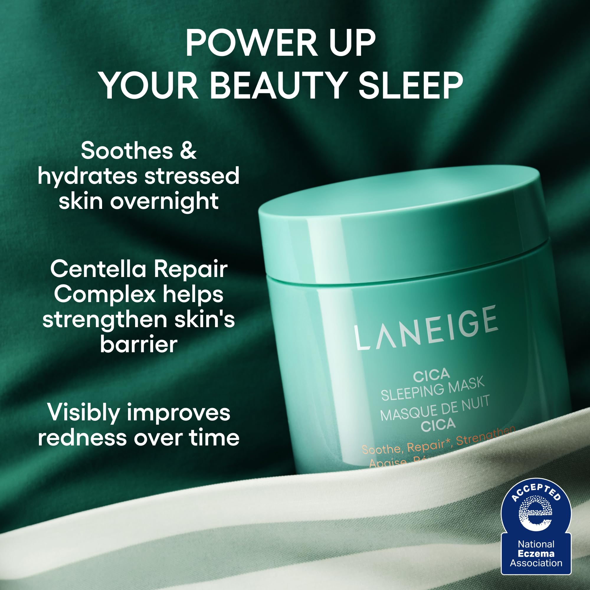 Fragrance-free label on Laneige Cica Sleeping Mask