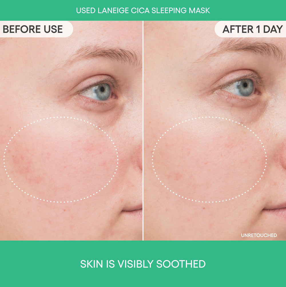 Close-up of Laneige Cica Sleeping Mask texture
