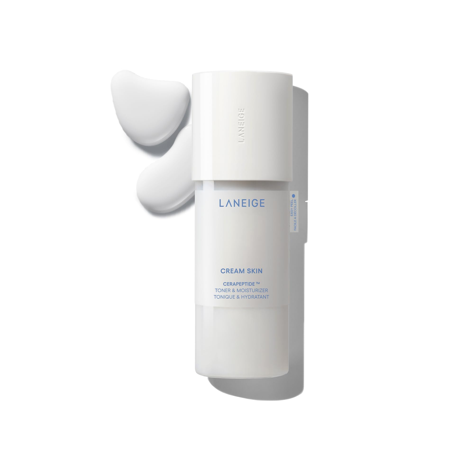 LANEIGE Cream Skin Toner bottle in a refillable design for eco-friendly hydration