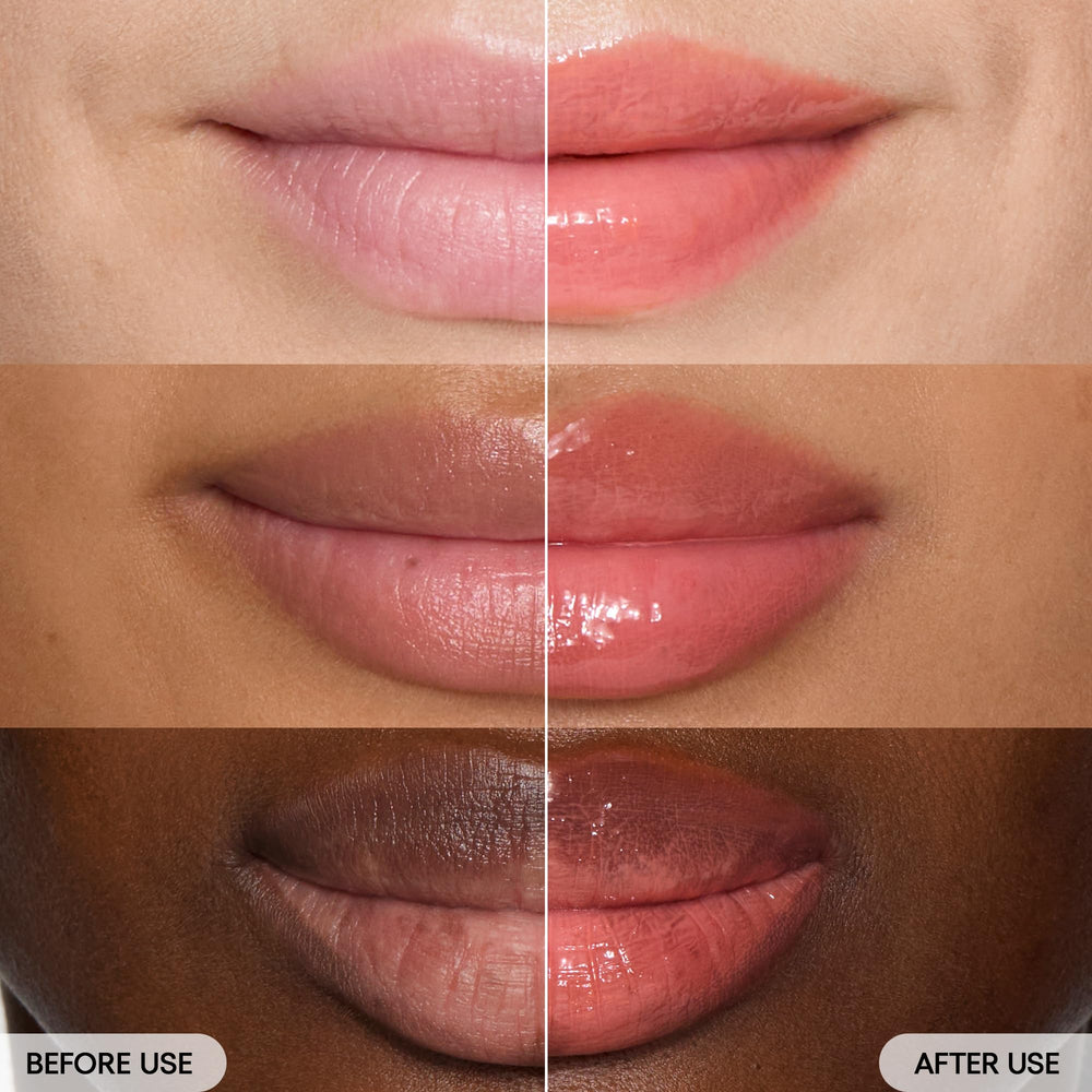 Complete look featuring soft skin and glassy lips from the Laneige duo.