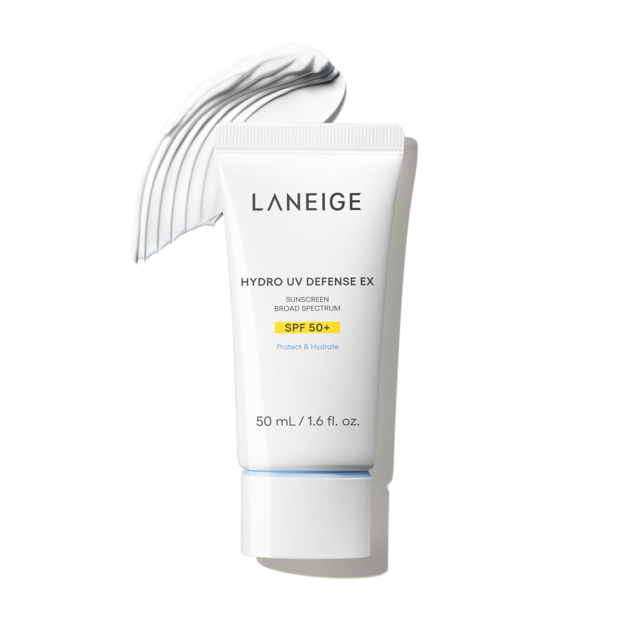 Laneige Hydro UV Defense sunscreen tube front view showing compact hydration-friendly packaging