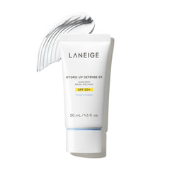 Laneige Hydro UV Defense sunscreen tube front view showing compact hydration-friendly packaging