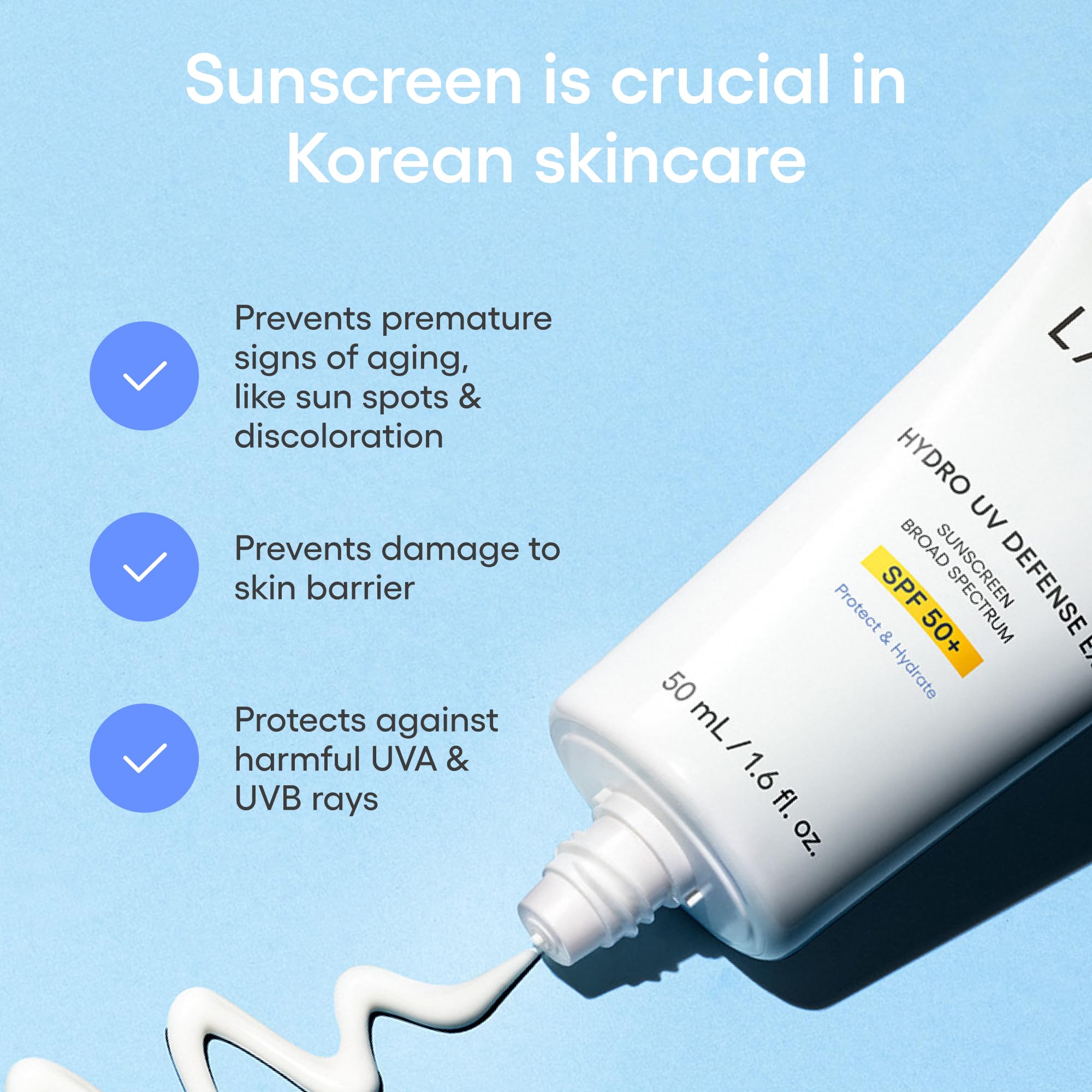 Laneige Hydro UV Defense in sunny urban setting illustrating broad protection