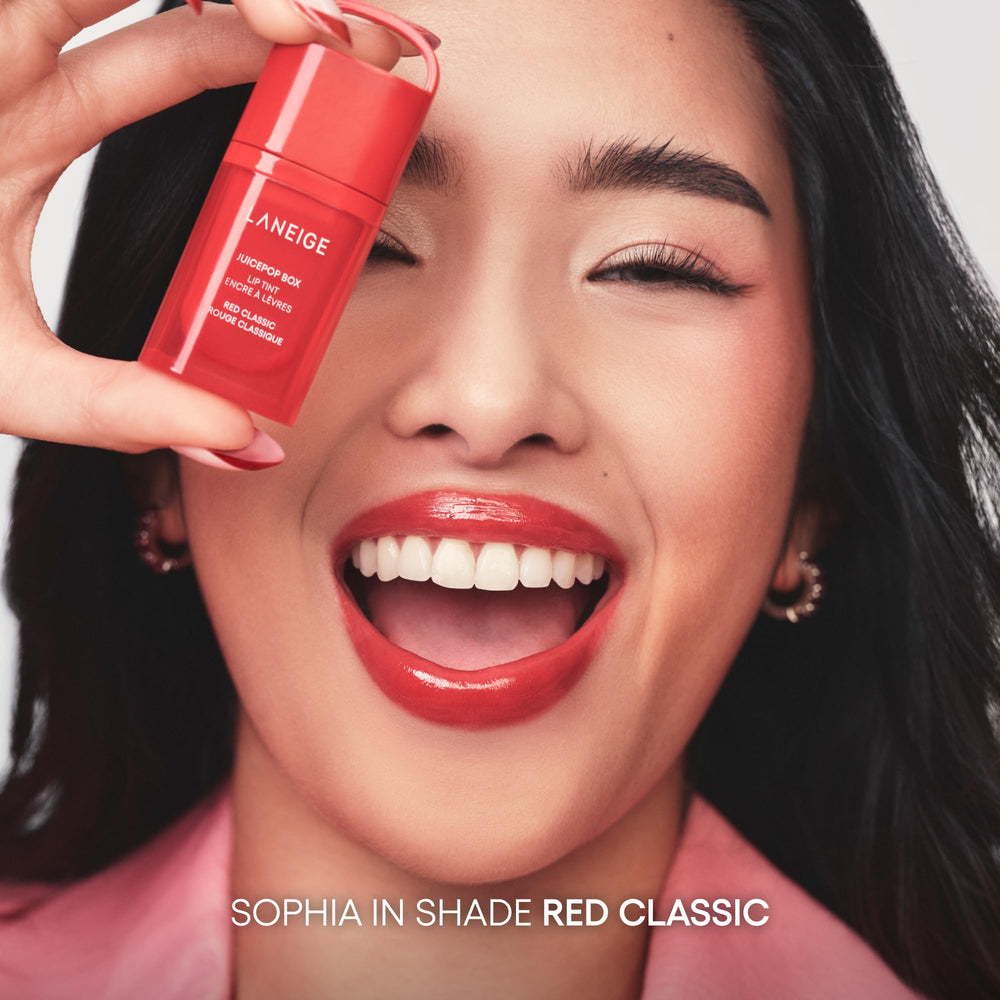Laneige JuicePop Box Lip Tint provides lasting hydration and color
