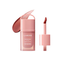Laneige JuicePop Box Lip Tint packaging with loop cap for easy on-the-go touch-ups.