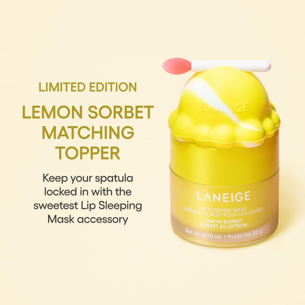 Laneige Lemon Sorbet Topper spatula locked for easy application