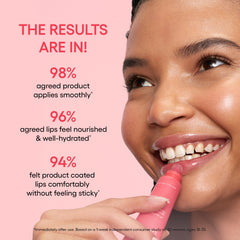 LANEIGE Lip Glowy Balm glossy finish on lips for a subtle glow