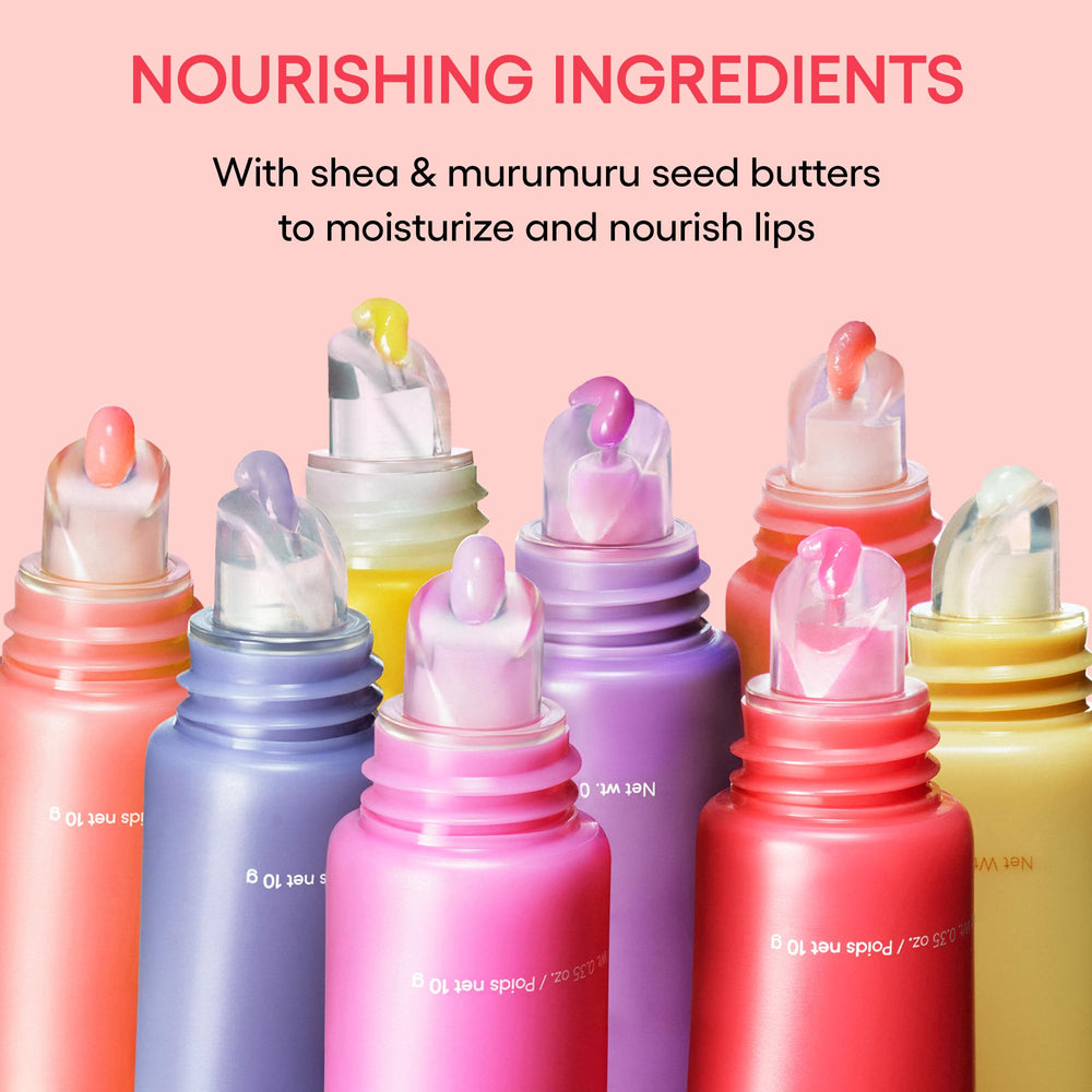 Laneige Lip Glowy Balm Gummy Bear glossy finish adds subtle shine