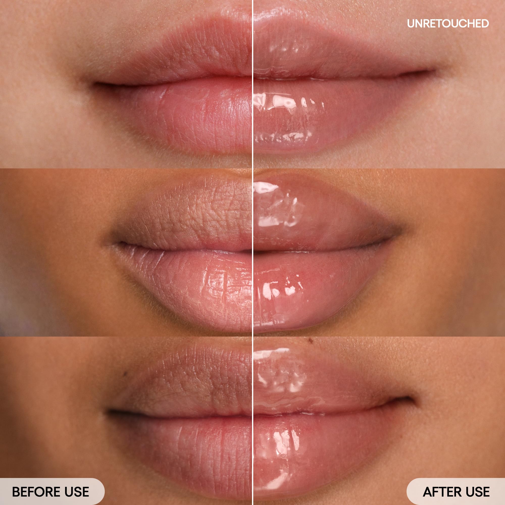 Laneige Lip Glowy Balm Mango glossy finish close-up for shine and moisture.