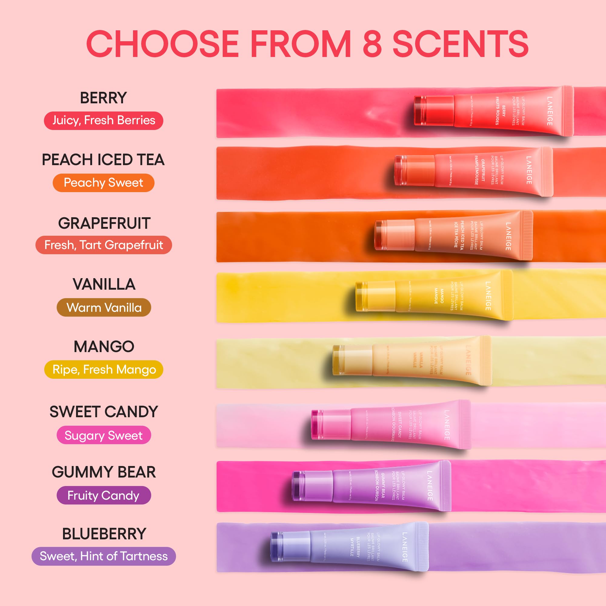 Laneige Lip Glowy Balm applied on-the-go for quick shine