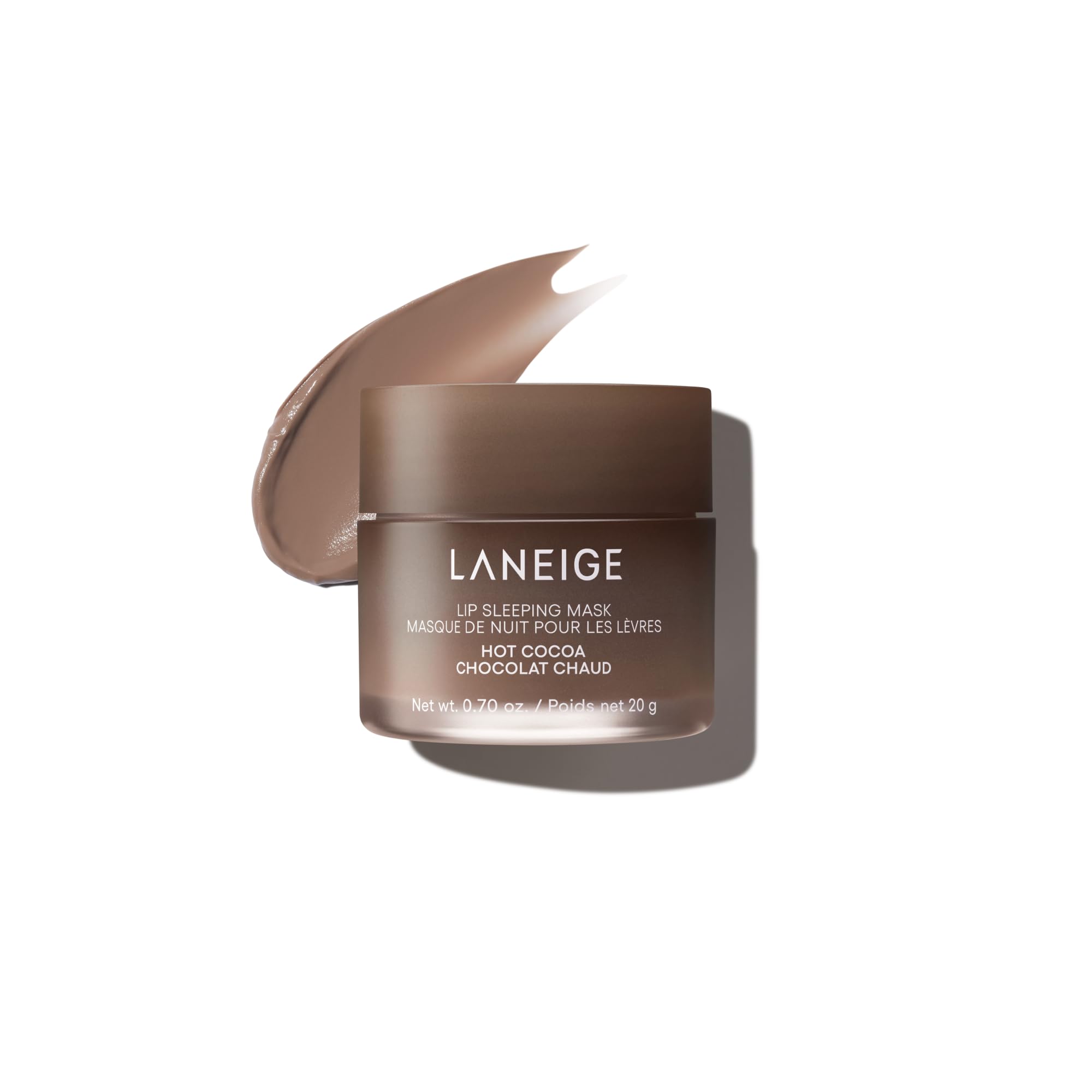 LANEIGE Lip Sleeping Mask Hot Cocoa tub closeup for deep hydration overnight