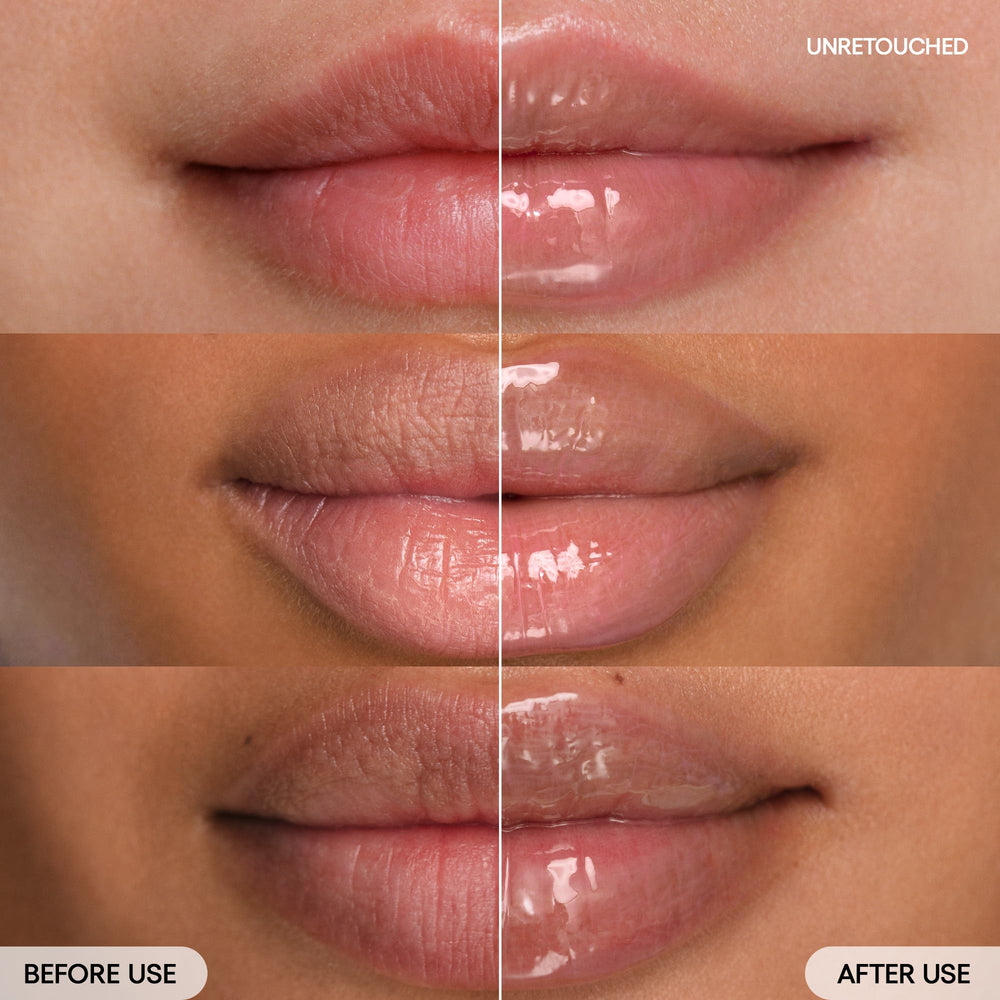 LANEIGE Lip Sleeping Mask Matcha Bubble Tea applied on lips for nourishment.
