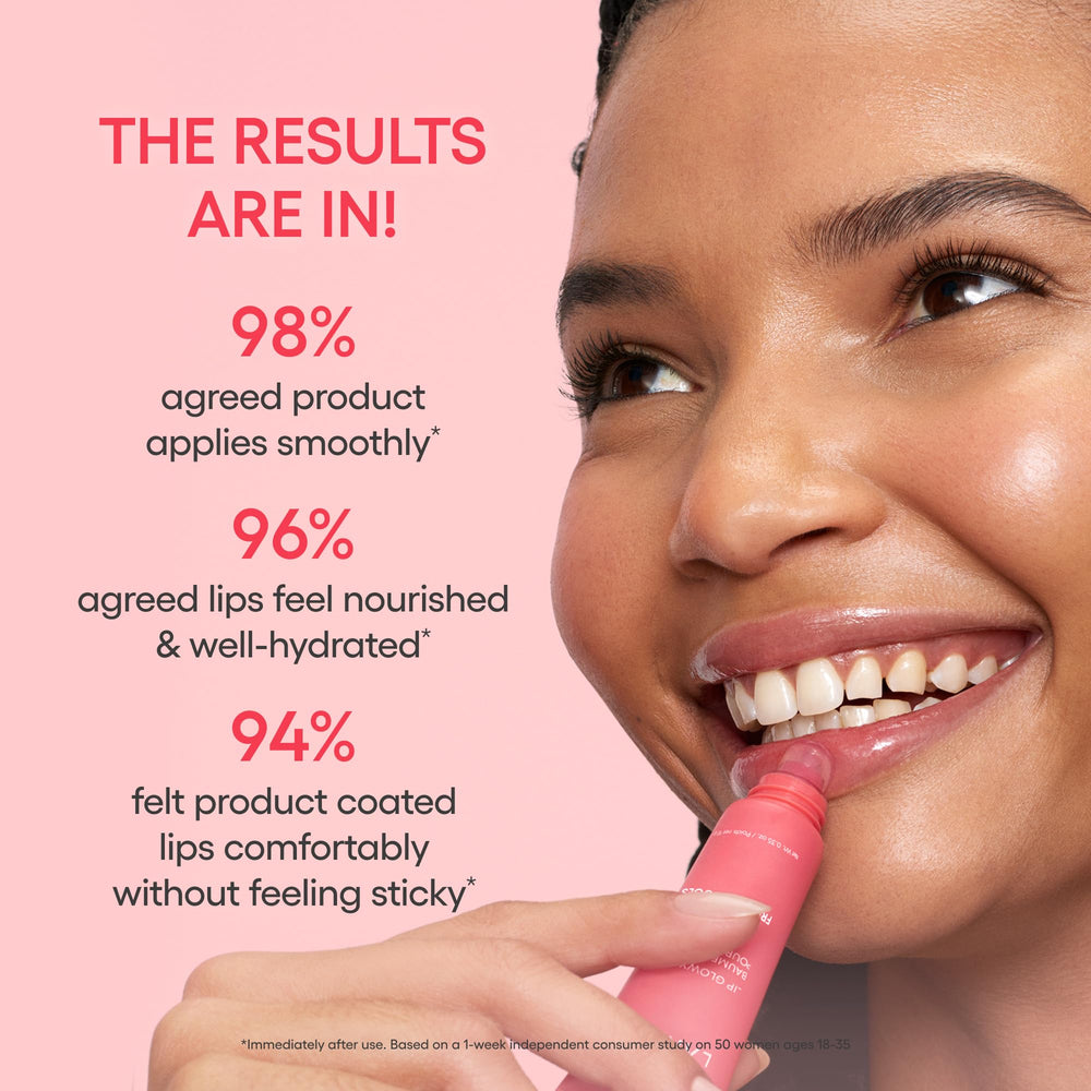 On-the-go hydration with LANEIGE Lip Glowy Balm for daily touch-ups.