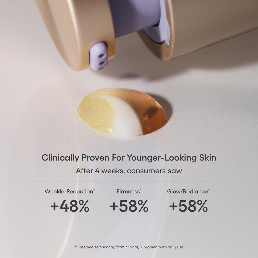 Laneige Perfect Renew 3X serums visual shows three formulas targeting different needs to smooth fine lines.