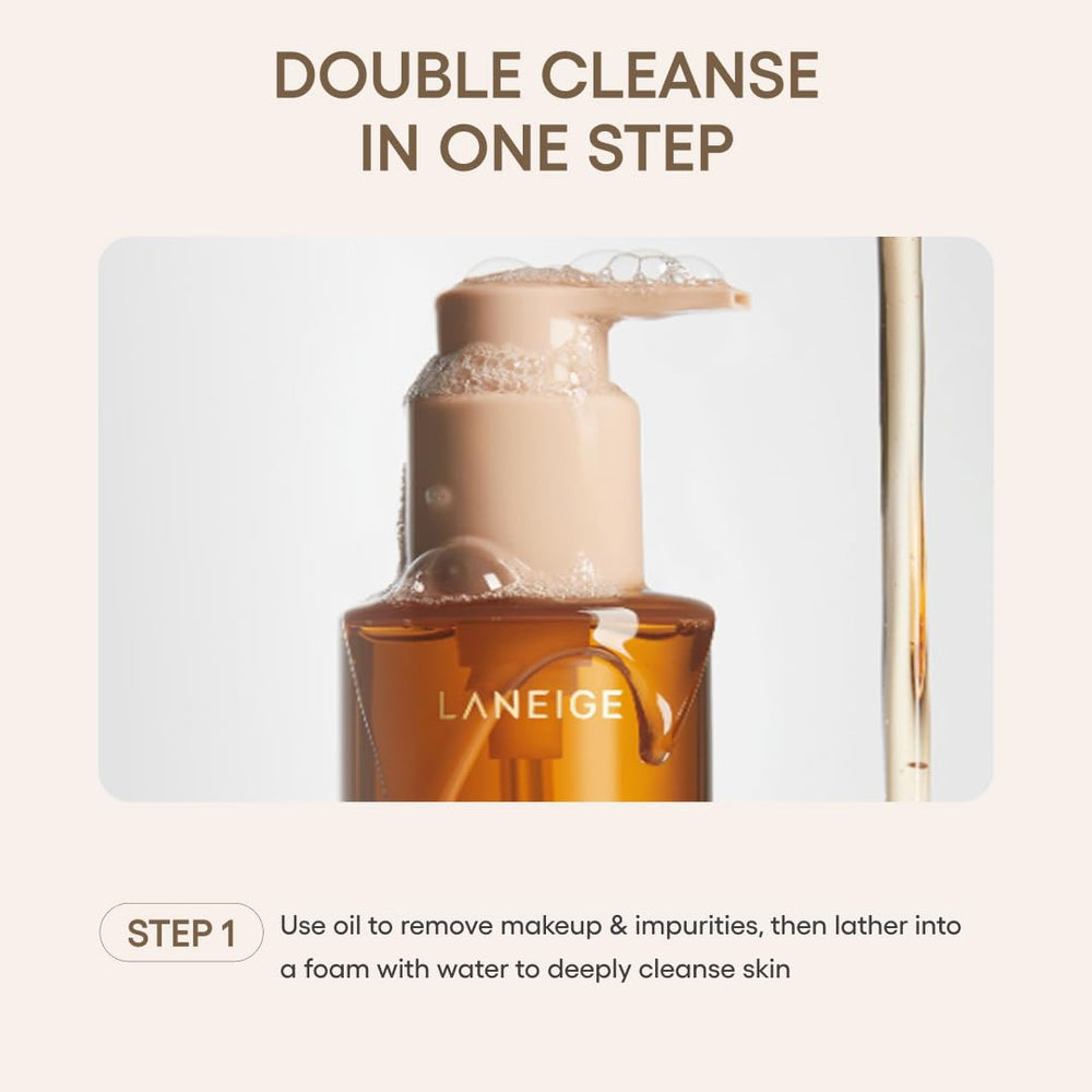 LANEIGE foam-lather close-up reveals deep cleanse when water is added.