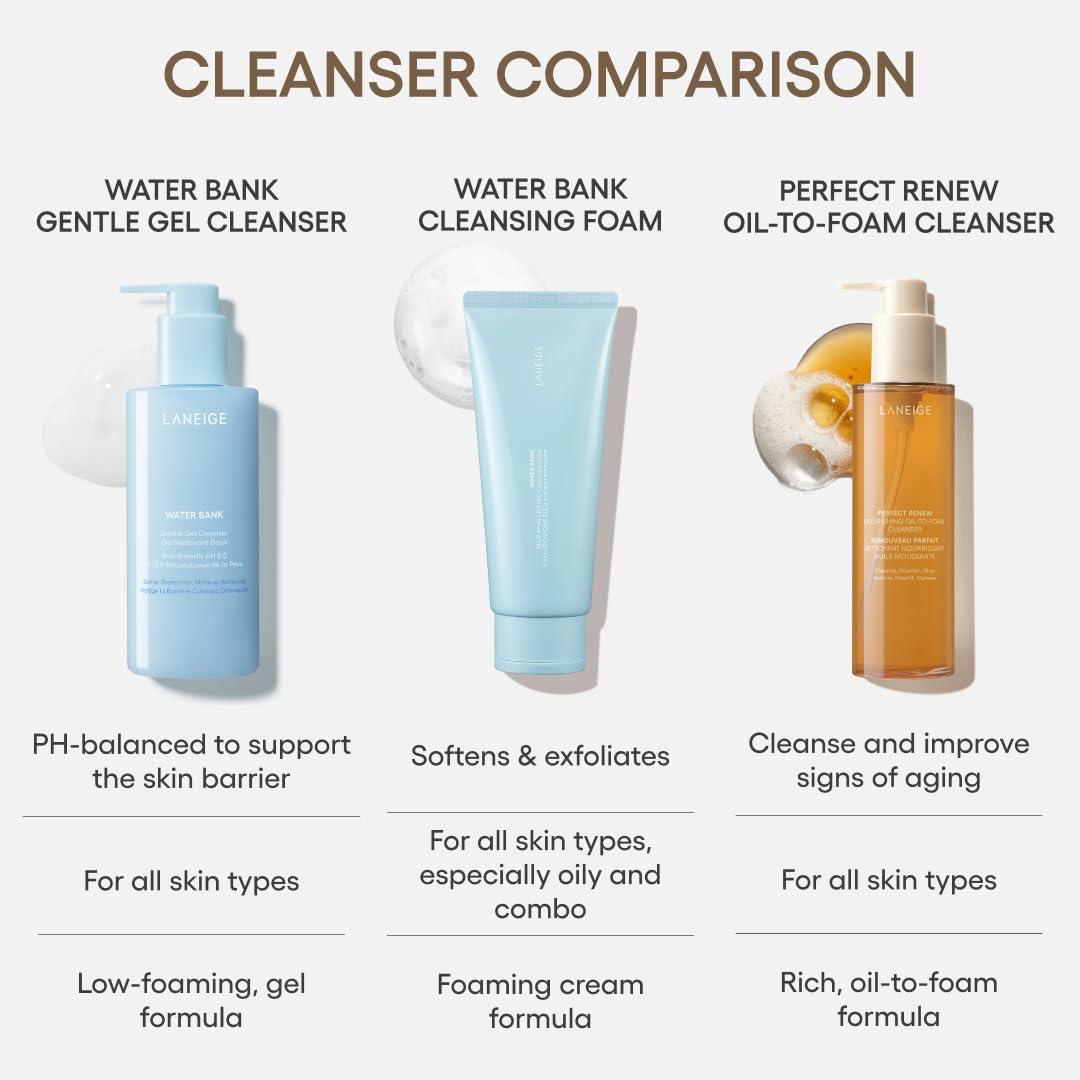 LANEIGE sunscreen-removal step promotes makeup-free, refreshed complexion.