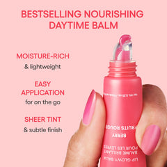 LANEIGE balm features Shea and Murumuru butter for soft, moisturized lips.