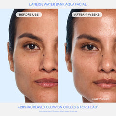 LANEIGE Water Bank Aqua Facial Serum texture swatch highlighting lightweight hydration