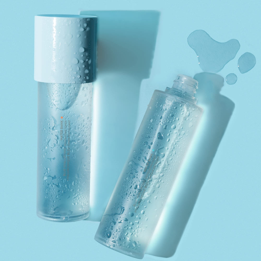 Soft texture of Laneige toner swatch indicating lightweight hydration