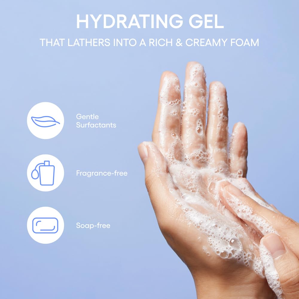 LANEIGE Water Bank Gentle Gel Cleanser lather-foam texture feels refreshing