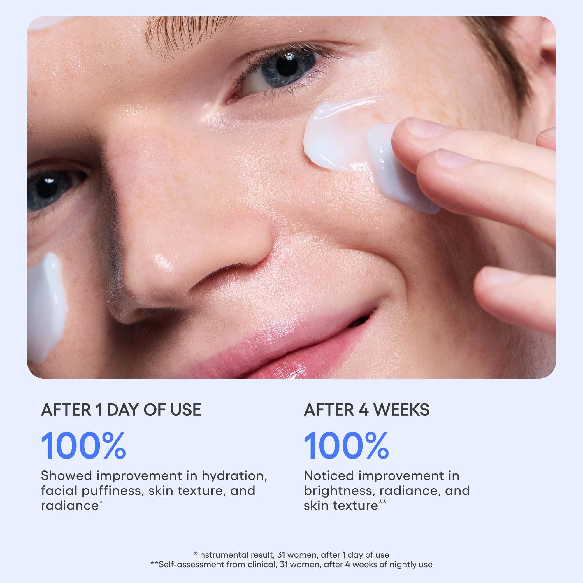 LANEIGE Water Sleeping Mask packaging display showcasing cooling gel and lightweight feel.