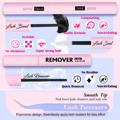 Lanflower-lash-bond-seal-2in1 demonstrates secure hold and long-lasting wear during applications.