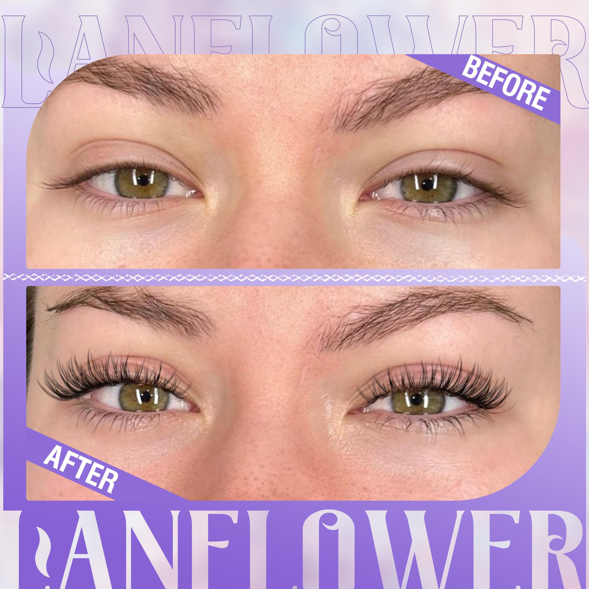 Lanflower-lash-remover provides gentle eye-safe removal after wear.