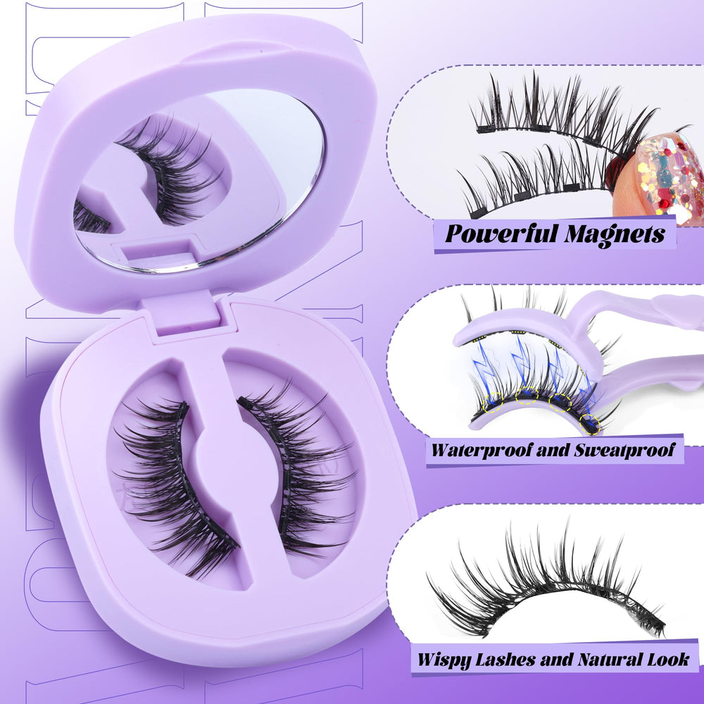 Lanflower magnetic-eyelashes-in-use demonstrate irritation-free wear with comfort