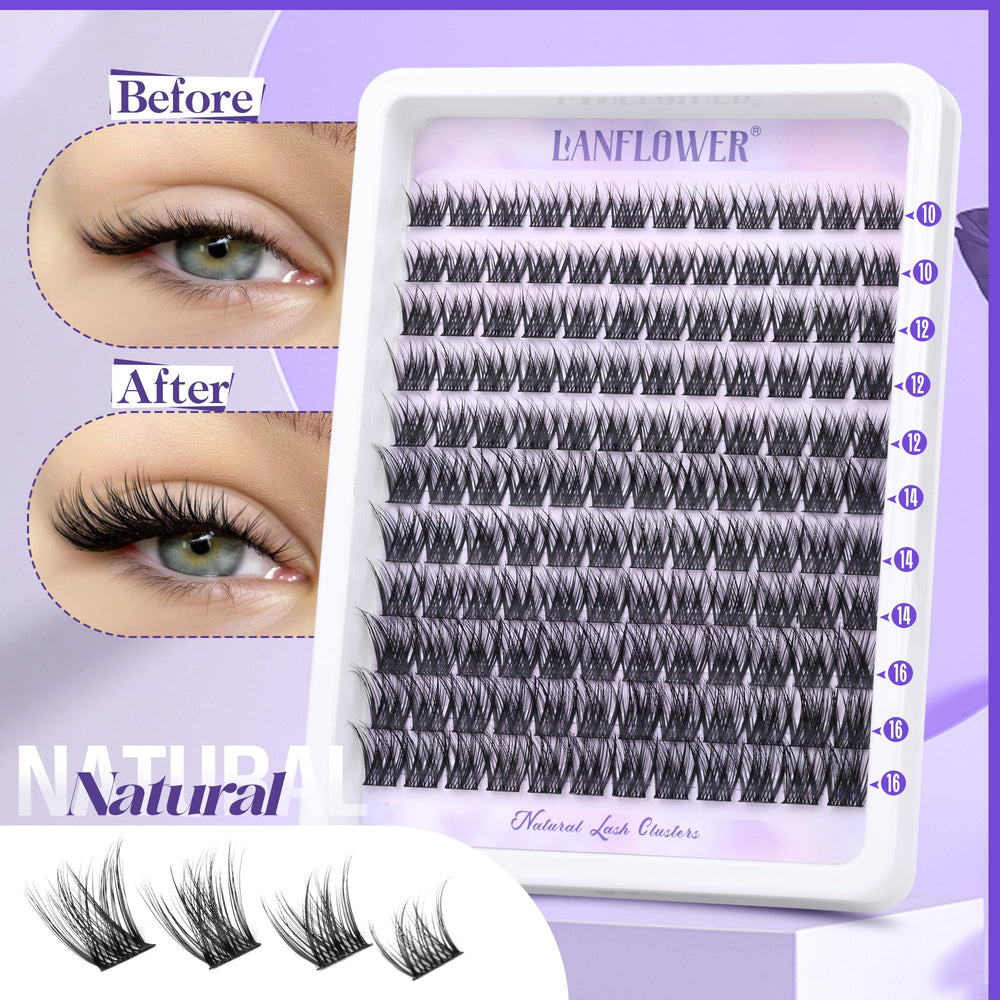 Lanflower precision lash tweezers for professional-style application