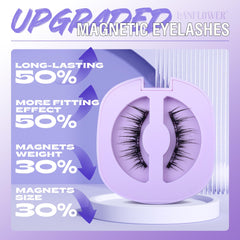 Lanflower waterproof-magnetic-eyelashes withstand rain or sweat without reapplication