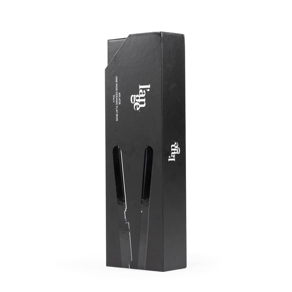 L'ANGE HAIR Aplatir versatile for straight looks or soft waves and curls.