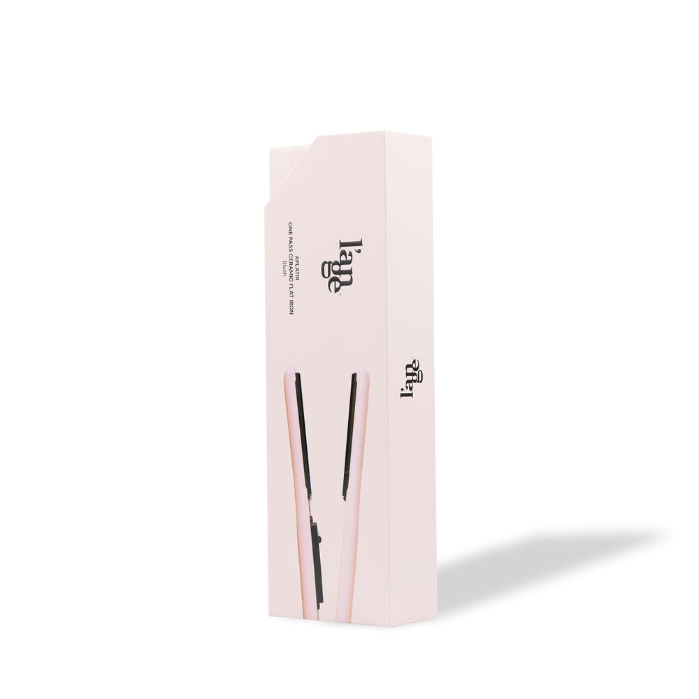 L'ANGE HAIR Aplatir temperature dial demonstrates precise control for all hair types.