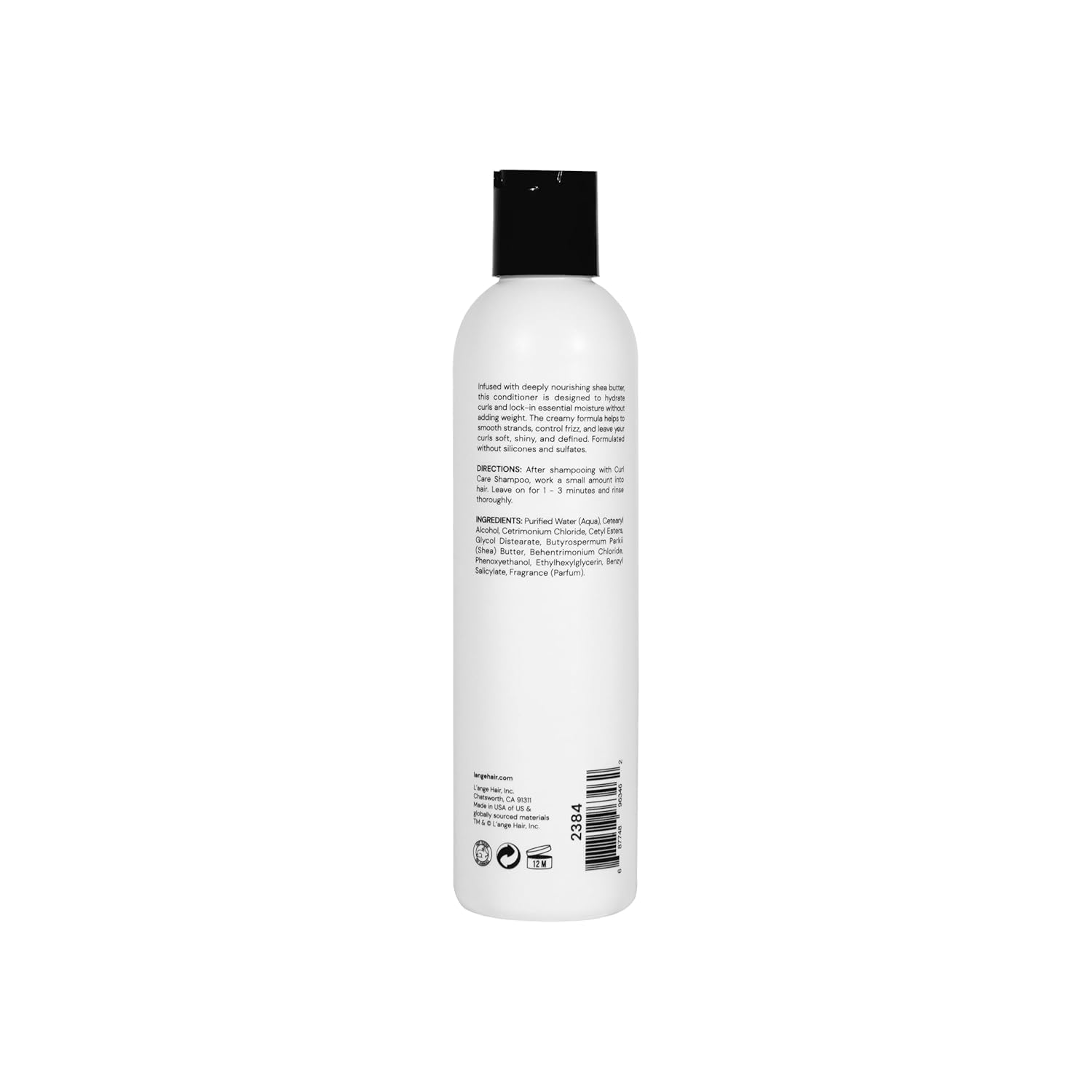 L'ANGE HAIR Curl Care Enhancing Conditioner on shelf implies easy daily care.