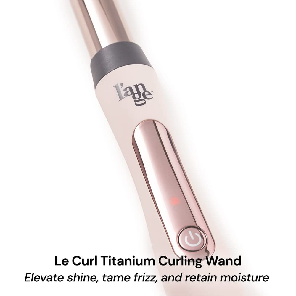 L'ANGE Hair Le Curl 410°F heat setting for quick styling.