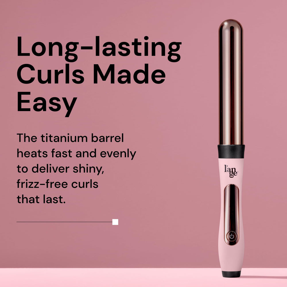 L'ANGE Hair Le Curl in action forming tight curls with consistent heat.