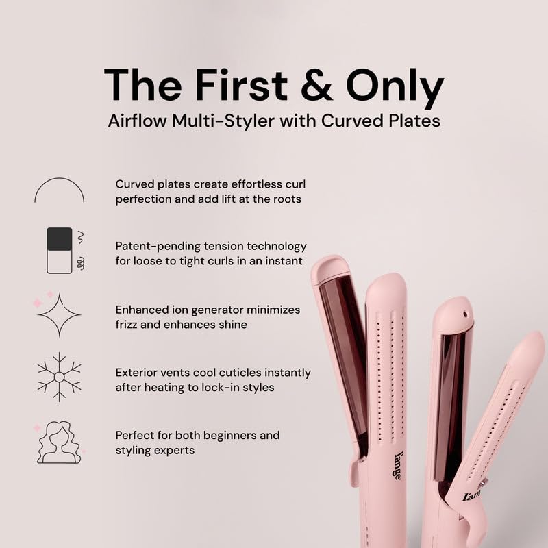 L'ANGE HAIR Le Duo Flex airflow vents cool hair to set styles quickly.