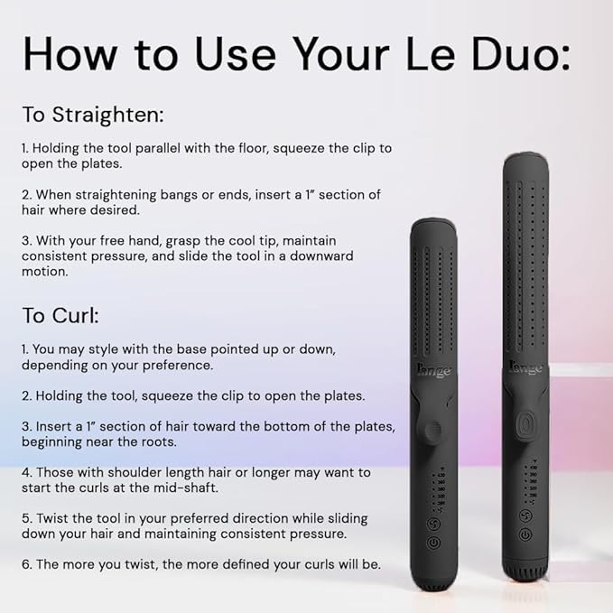 L'ANGE HAIR Le Duo Grande lightweight ergonomic handle for comfortable styling sessions