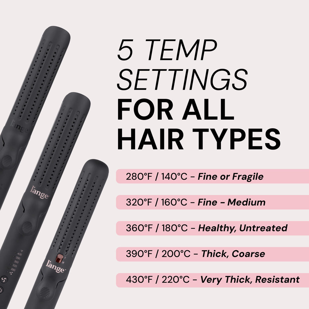 L'ANGE HAIR Le Duo Grande 5.4-inch floating titanium plates deliver crease-free styling