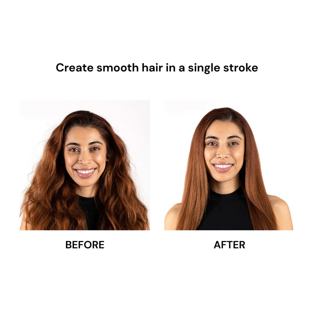 L'ANGE HAIR Le Vite brush in use on dry hair for fast styling