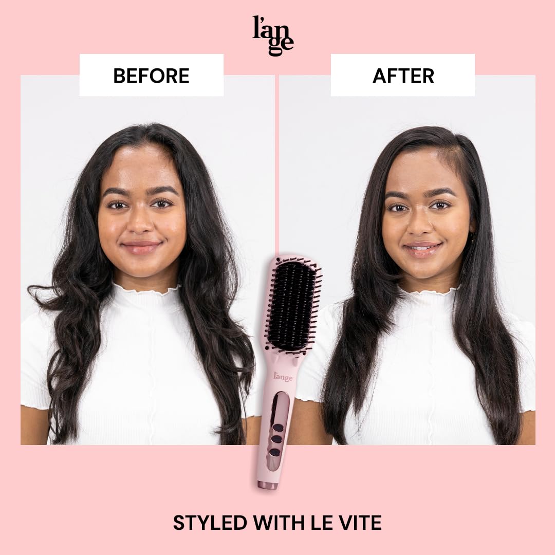 L'ANGE HAIR Le Vite brush ionic technology close-up for balanced shine